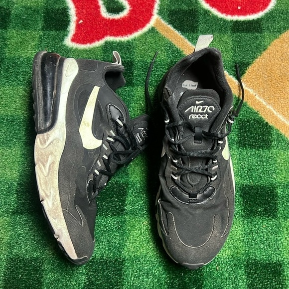 Nike Shoes - Nike Air Max 270 React Women's Running Shoes Size 8.5 Black White AT6174-004